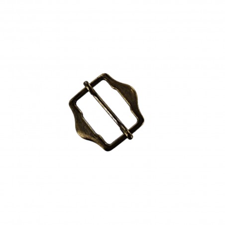 Passant carré coulissant réglable - 25 mm - bronze - maroquinerie - Cuirenstock