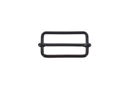 Passant rectangulaire coulissant réglable - 40 mm - canon de fusil - maroquinerie - Cuir en stock
