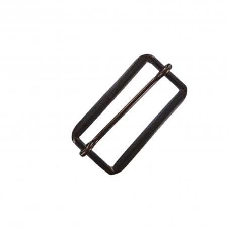 Passant rectangulaire coulissant réglable - 50 mm - bronze - maroquinerie - Cuirenstock