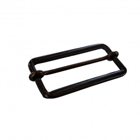 Passant rectangulaire coulissant réglable - 50 mm - bronze - maroquinerie - Cuir en Stock
