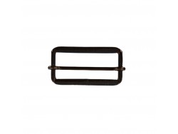 Passant rectangulaire coulissant réglable - 50 mm - bronze - maroquinerie - Cuir en stock