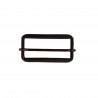 Passant rectangulaire coulissant réglable - 50 mm - bronze - maroquinerie - Cuir en stock