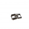 passant lacets infini - embellissement - maroquinerie - nickelé - Cuir en Stock