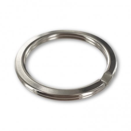 Anneau brisé plat - 25 mm - nickel - Cuirenstock