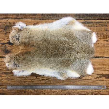 Peau de lapin - Naturel - Cuir en Stock