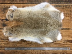 Peau de lapin - Naturel - Cuir en Stock