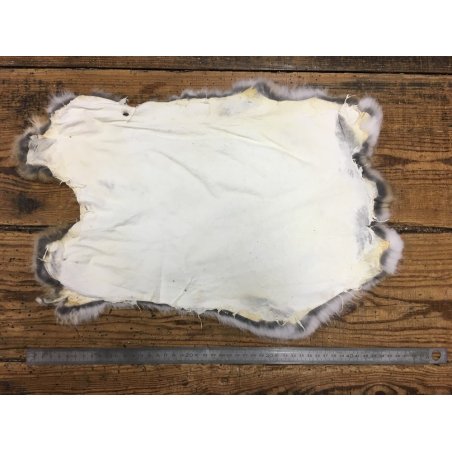 Peau de lapin - Naturel - Cuir en Stock