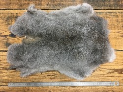 Peau de lapin - Gris chinchilla - Cuir en Stock