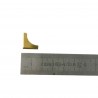 Embellissement - maroquinerie - coin protecteur d'angle - 15 mm - laiton - cuir en stock