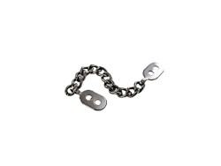 chaîne décorative - embellissement - maroquinerie- nickelé - Cuir en Stock