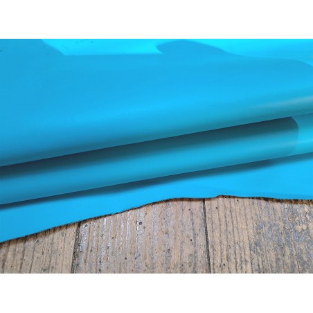 peau de cuir de chèvre - bleu horizon - maroquinerie accessoire - Cuirenstock