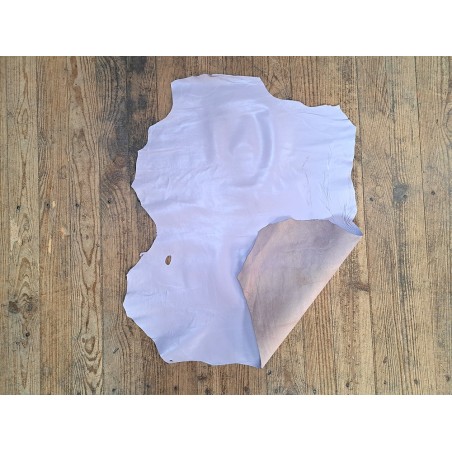 Peau de cuir de chèvre - mauve pastel - Cuir en stock