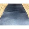 Peau de cuir de karung - Cuir exotique - serpent - Noir mat - cuir en stock