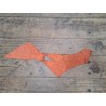 Cuir de crocodile véritable orange - maroquinerie bijoux - Cuirenstock