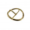 Boucle de ceinture ronde - laiton - 40 mm - bouclerie - accessoire - Cuirenstock