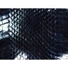 Peau de cuir de serpent - Bleu marine - Cuir en Stock