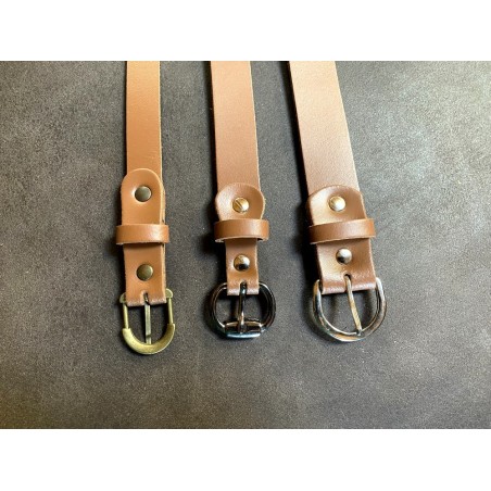 Enchapure pour ceinture en cuir sans couture - 30mm - Cuir en Stock