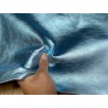Demi peau de veau métallisé - BLEU CLAIR - Cuir en Stock