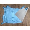 Demi peau de veau métallisé - BLEU CLAIR - Cuir en Stock
