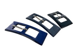 LOT de 3 boucles de ceinture fantaisie - Cuir en Stock