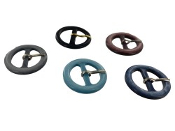 LOT surprise de 5 boucles de ceinture ronde fantaisie