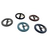 LOT surprise de 5 boucles de ceinture ronde fantaisie