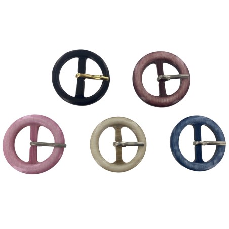 LOT surprise de 5 boucles de ceinture ronde fantaisie