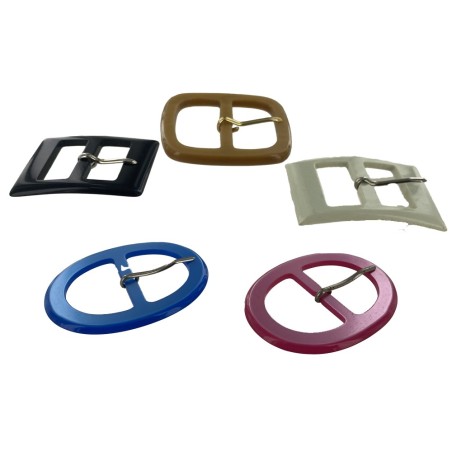 LOT surprise de 5 boucles fantaisie - 30mm - Cuir en Stock
