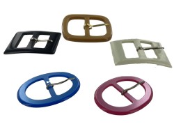 LOT surprise de 5 boucles fantaisie - 30mm - Cuir en Stock