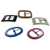 LOT surprise de 5 boucles fantaisie - 30mm - Cuir en Stock