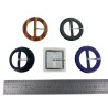 LOT surprise de 5 boucles de ceinture fantaisie - Cuir en Stock