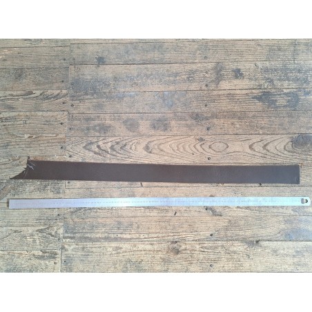 Bande de collet de vache tannage végétal - marron- cuir à ceinture - Cuirenstock