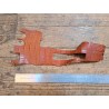 Peau de cuir de crocodile - brun caramel mat - maroquinerie - bijou - Cuir en stock