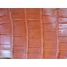 Peau de cuir de crocodile - brun caramel mat - maroquinerie - bijou - Cuir en Stock