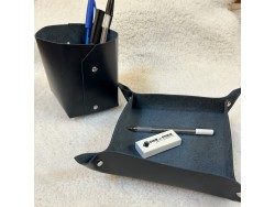 Box DIY - BUREAUTIQUE - Vide poche et pot à crayons - sans couture - cuirenstock