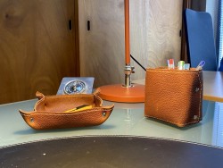 Box DIY - BUREAUTIQUE - Vide poche et pot à crayons - sans couture - cuirenstock
