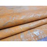 agneau métallisé froissé - jaune - maroquinerie - Cuir en Stock