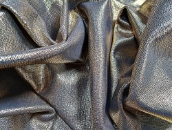 Demi peau veau grainé métallisé - doré - Cuir en Stock