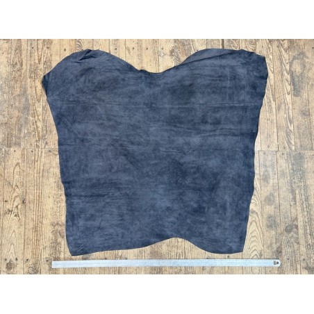 Peau de veau velours gris ardoise - Cuir en Stock