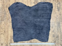 Peau de veau velours gris ardoise - Cuir en Stock