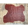 Croûte de cuir de vache ciré acajou - Cuir en Stock