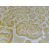 Peau de cuir de mouton motif fleuri - Jaune - Cuir en Stock