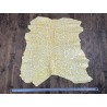Peau de cuir de mouton motif fleuri - Jaune - Cuir en Stock