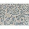 Peau de cuir de mouton motif fleuri - Bleu jeans - Cuir en Stock