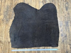 Peau de veau velours ciré brun café - Cuir en Stock