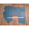Demi-peau de cuir de vache grainé - bleu paon - maroquinerie - Cuirenstock