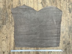 Peau de veau velours gris cendre - Cuir en Stock