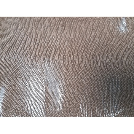 Peau de cuir de lézard -beige- accessoire bijou maroquinerie Cuir en stock