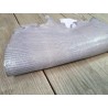 Grande peau de cuir de lézard - Gris violet - Cuir en Stock