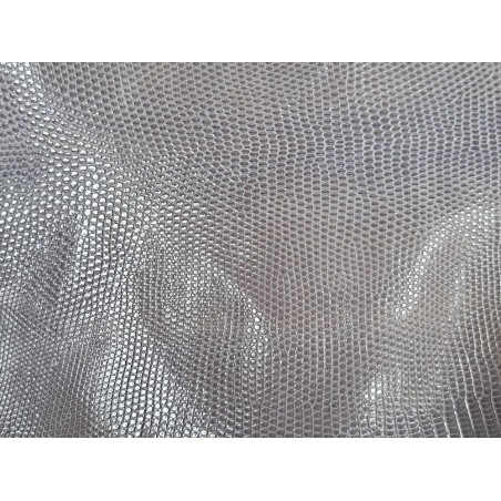 Grande peau de cuir de lézard - Gris violet - cuir en stock